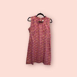 Vintage MOD Pink Floral Dress